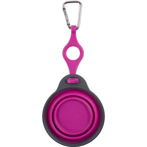 Dexas Popware For Pets Polypropylene Travel Dog Cup with Bottle Holder & Carabiner, 8-oz